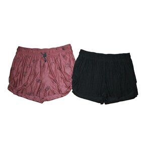 Lot of 2 Women’s BEYOND YOGA Elastic Waist Shorts Lounge Soft Athleisure Size XL